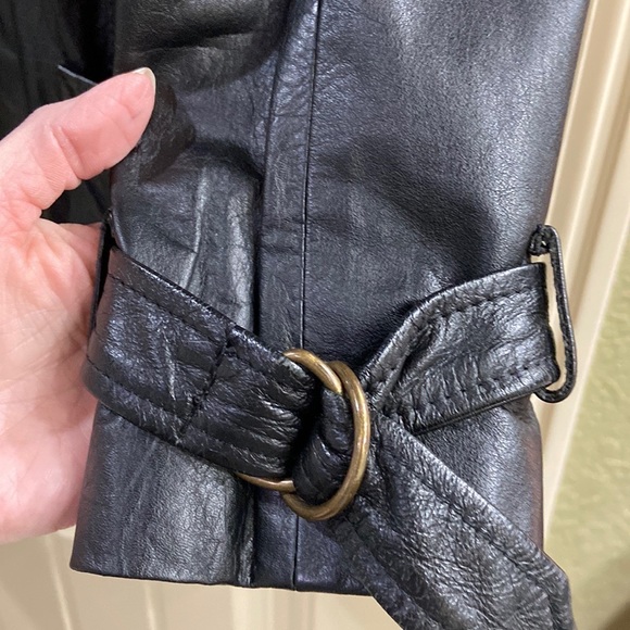 Leather Wrap Style Jacket by Body Exteriors Brand. - Picture 9 of 16